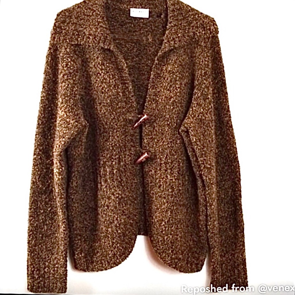 Liz Claiborne Villager Brown Chunky Sweater XL